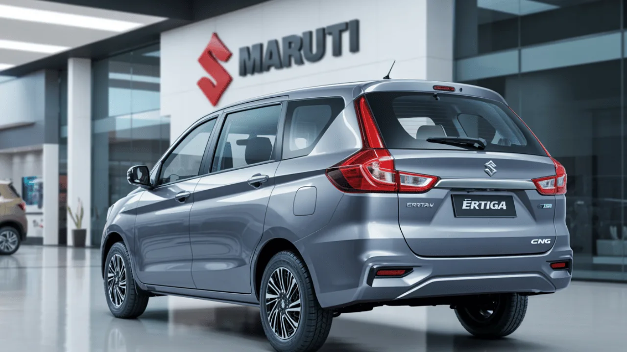 Maruti Ertiga CNG मॉडल—7-सीटर सुविधा ₹10,499 EMI में क्यों बन रही है परिवारों की पहली पसंद